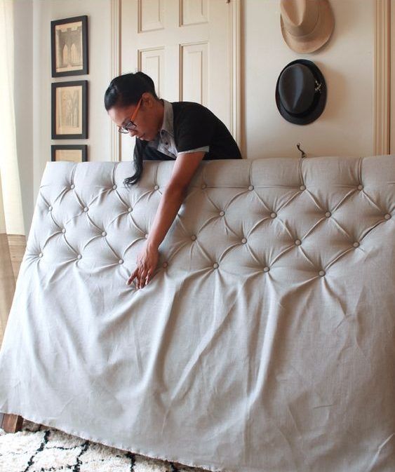 Make It Easy and Cheap: How to Make a Capitone Headboard - grandgoldman.com