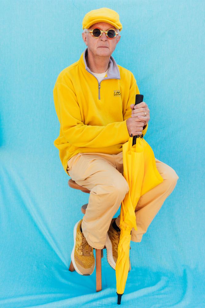 Wearing Yellow Daily: A Retired Engineer's Fashion Statement