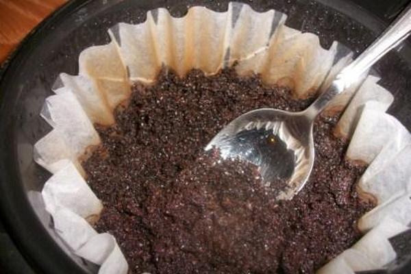 Uses of spent coffee remains in the orchard or garden - grandgoldman.com