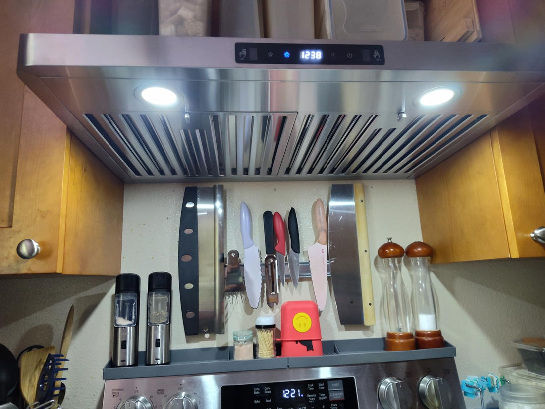 SNDOAS Under Cabinet Range Hood Gesture Control Review - grandgoldman.com