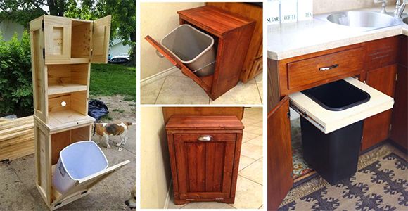 Practical trash containers essential to save space in your kitchen! - grandgoldman.com