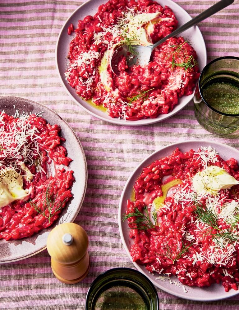 Shortcut Beetroot Baked Risotto Recipe for Easy Weeknight Dinners
