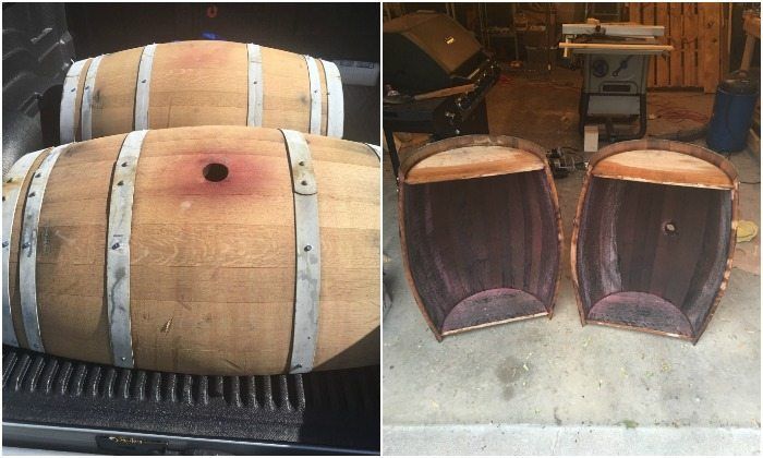 How to Make a Coffee Table from a Wine Barrel - grandgoldman.com