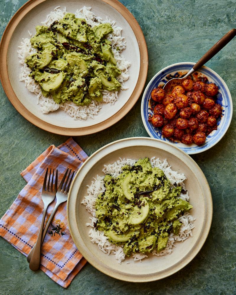 Tamil Summer Feast: Cucumber Yoghurt Curry and Gooseberry Pickle