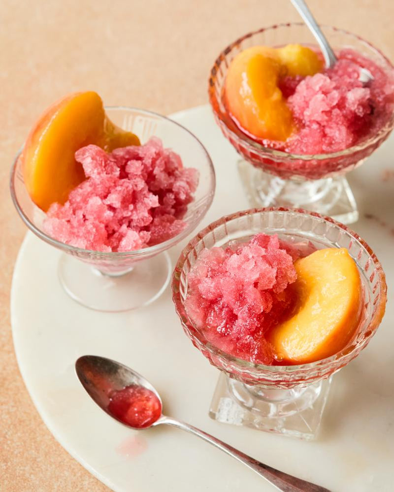 Peach and Moscatel Granita Recipe: Refreshing Spanish Dessert