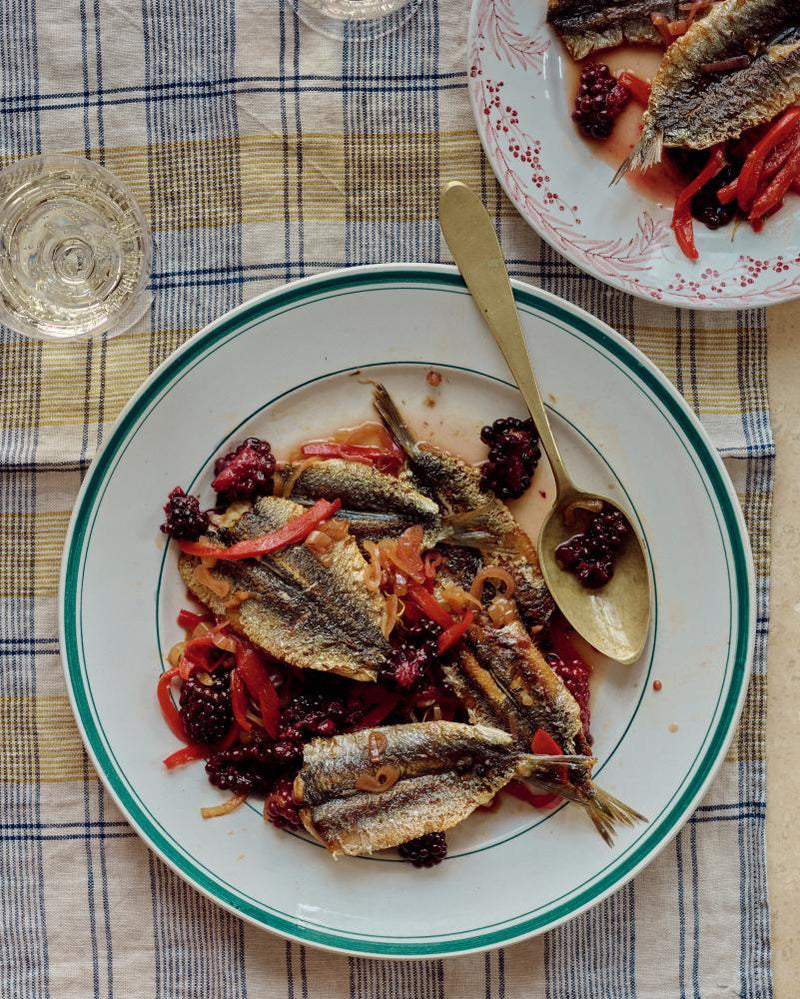 Grilled Sardines with Blackberry Escabeche Recipe by José Pizarro