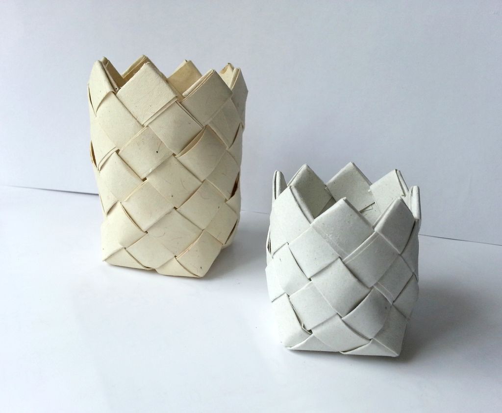 Simple Way to Make Recycled Paper Baskets! - grandgoldman.com
