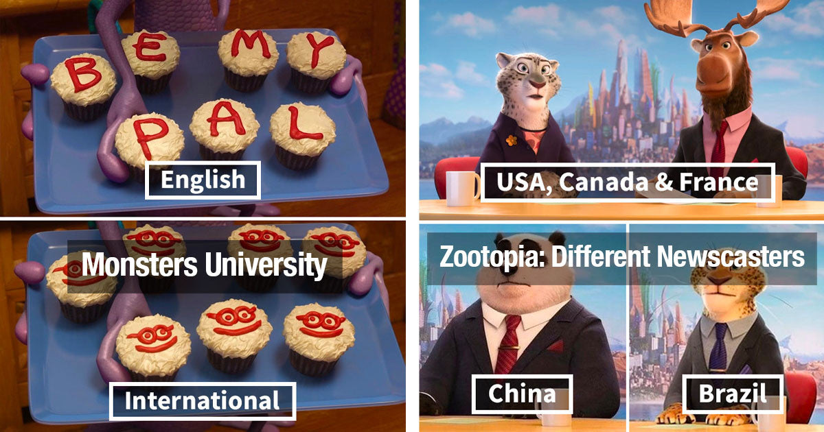 16 Times Pixar And Disney Have Edited Details In Their Films To Suit Different Countries - grandgoldman.com