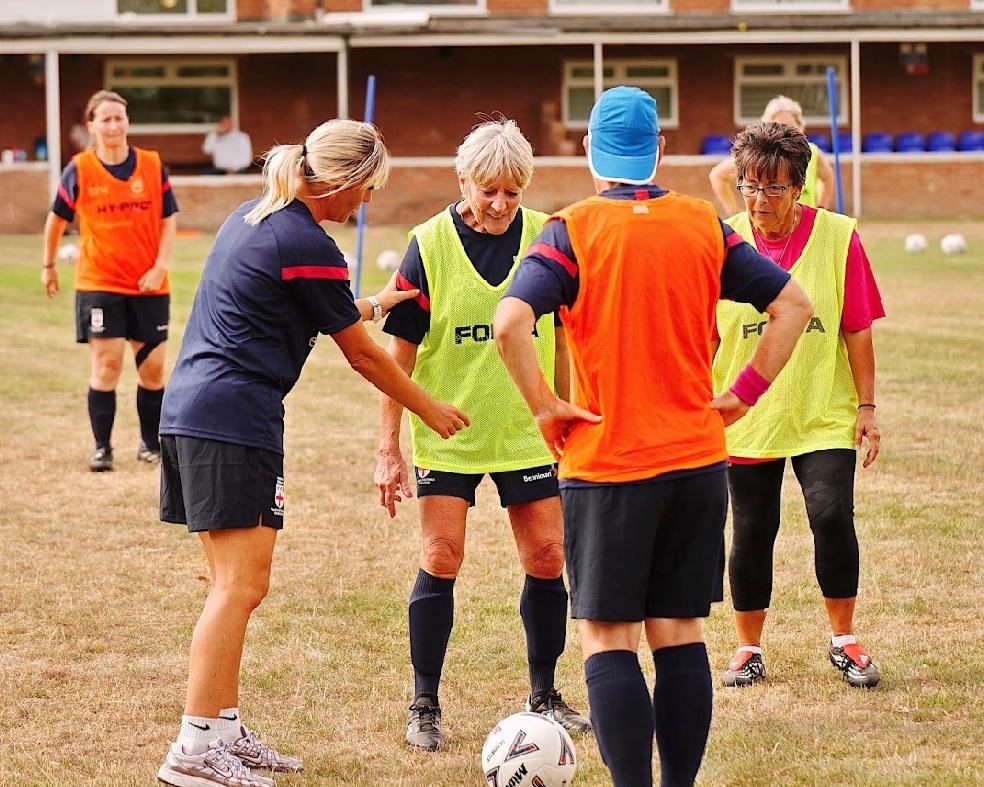 Walking Football for Parkinson's: England Women's Team Coach