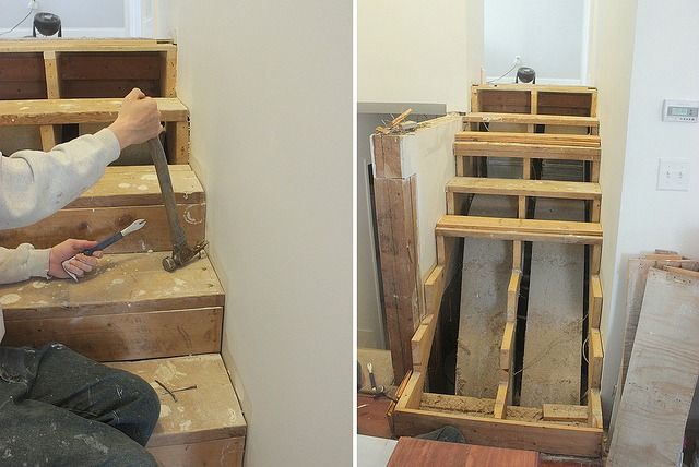 Look at the following remodeling of a wooden staircase - grandgoldman.com