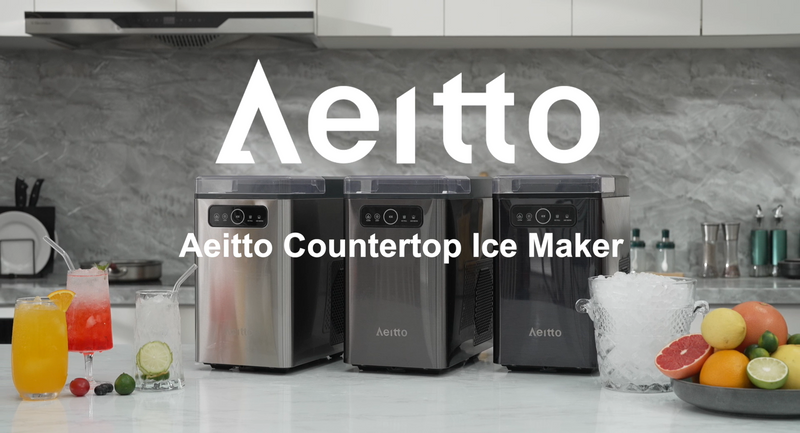 Aeitto Countertop Ice Maker Review: Sleek Stainless Design - grandgoldman.com