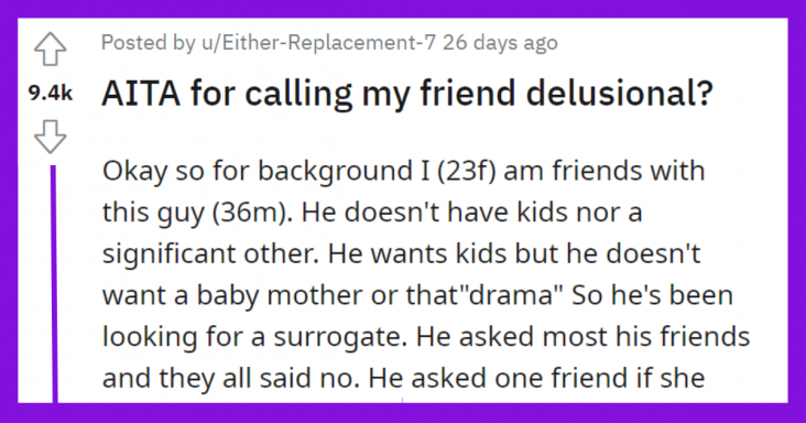 Girl Gets Shocked After Hearing Friend’s Unreasonable Demands From Potential Surrogate Mother