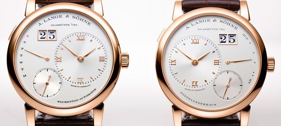 LANGE 1 and the LANGE 1 DAYMATIC, apparently symmetrical - grandgoldman.com