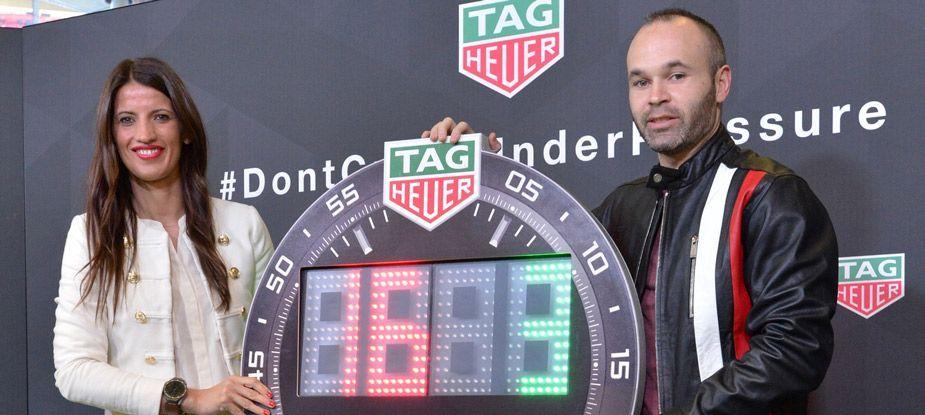 Andrés Iniesta, luxury representative at the presentation of the TAG Heuer Connected Modular 45 - grandgoldman.com