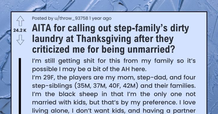 Woman Asks If She’s Wrong For Shutting Down Her Family Who Wanted Her To Have Kids And Settle Down