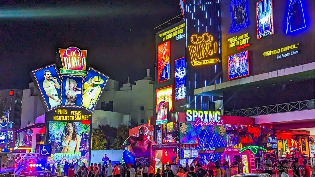 Cancun Spring Break Nightlife Best CLubs - Grand Goldman