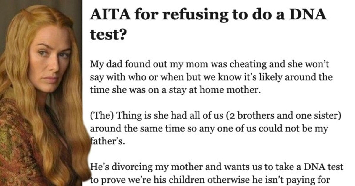 Children Refused To Get DNA Test As Dad Threatens To Cut Them Off Because Their Mom Cheated - grandgoldman.com