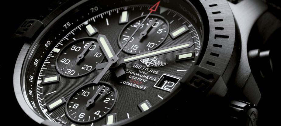 Colt Chronograph Automatic Blacksteel, robust precision for memorable feats - grandgoldman.com