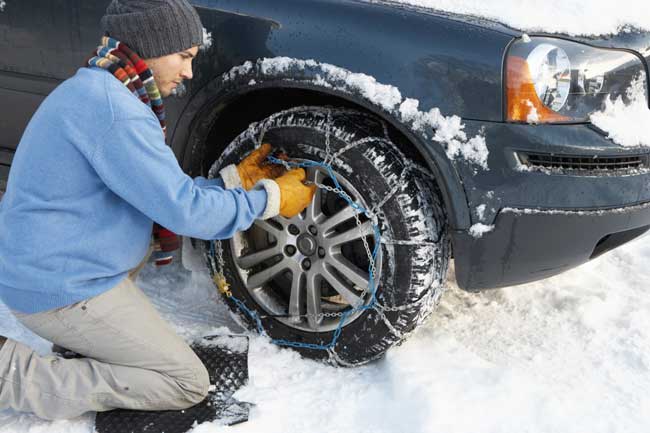 Snow Chains: How to Mount Them Easily and Safely