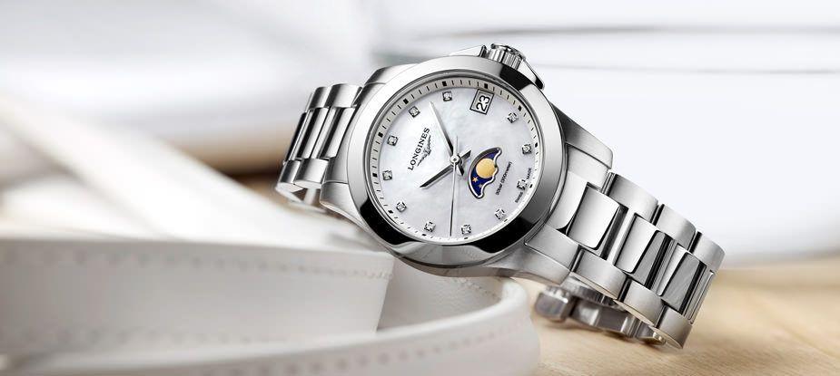 Conquest Moonphase Ladies by Longines, a combination of style and sportiness for today's women - grandgoldman.com