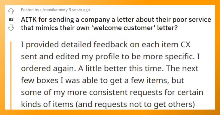 Customer Asks If They Are Wrong For Sending A Letter To Company About Their Poor Service - grandgoldman.com