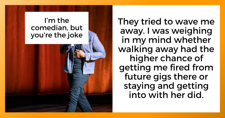 Woman Wants Comedian To Bring Her Food In The Restaurant, He Does It Between His Set - grandgoldman.com