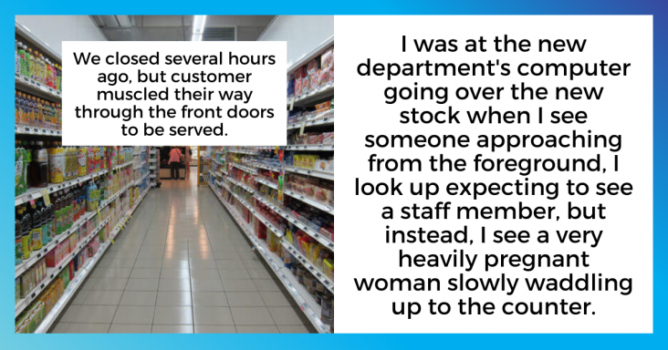 Retail Employee Decided To Serve A Tired Pregnant Customer Even Though The Store Was Closed - grandgoldman.com