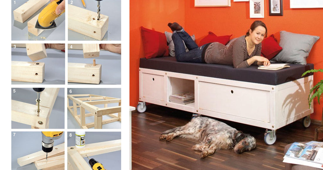 DIY Sofa with Swivel Casters: Complete Step-by-Step Project