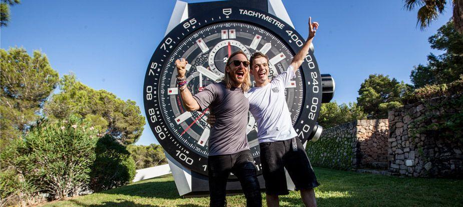 David Guetta and Martin Garrix present the Tag Heuer Aquaracer Black Titanium - grandgoldman.com