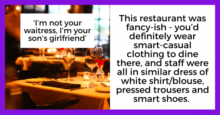 GF Goes To A Fancy Restaurant To Meet Her BF’s Parents, His Mom Mistakes Her As A Waitress - grandgoldman.com