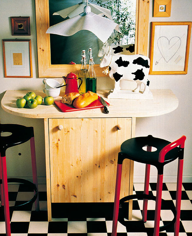 Fridge and Table Together: A Clever Space-Saving DIY Solution