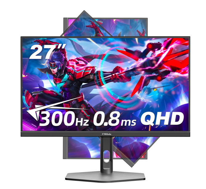Almost "CHABA" Monitor 27" 2K at 300Hz with speakers, with Horizontal and Vertical Orientation ++ at €246 Complete from Europe