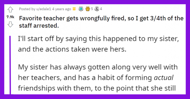Teacher Gets Wrongfully Fired, Nuclear Revenge Ensues As She Gets 3/4th Of The Staff Arrested