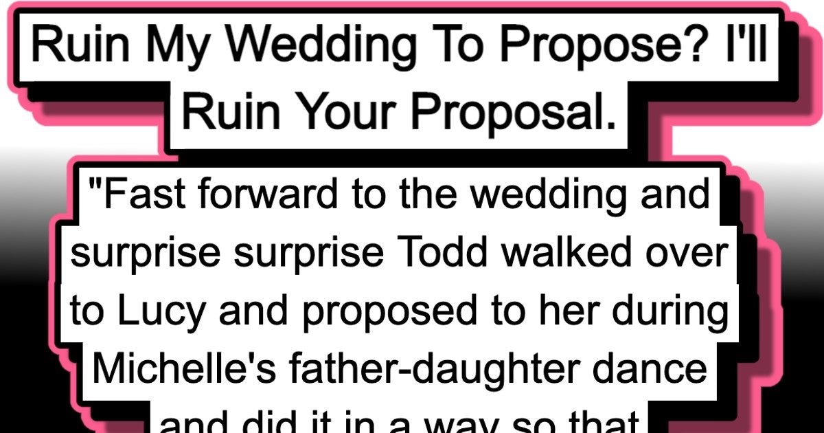 Sibling Ruined Brother’s Relationship After He Tried To Propose At The Sibling’s Wedding