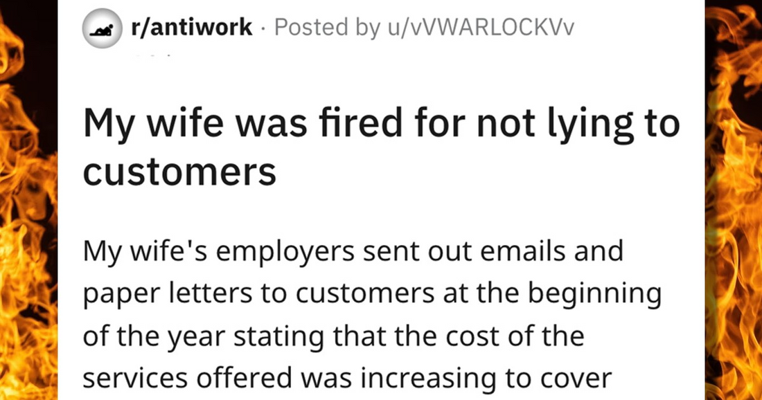 Woman Employee Got Fired For Being Honest With The Customer