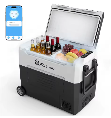 Monster Portable Refrigerator... 55Lt that can withstand -30° C for... "JOKING" Yours YESTERDAY... At €171 KIT!!! Foursun 55lt Refrigerator with BT and…. (video)
