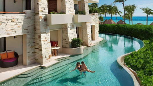 Secrets Akumal - Preferred Club Junior Suite Swim Out King -  - Best all inclusive resorts swim up room mexico - GRANDGOLDMAN.COM