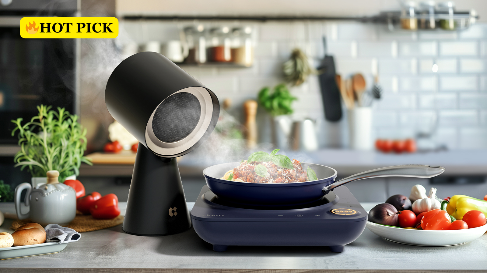 AMZCHEF Portable Range Hood Oil Smoke Collector Review - grandgoldman.com