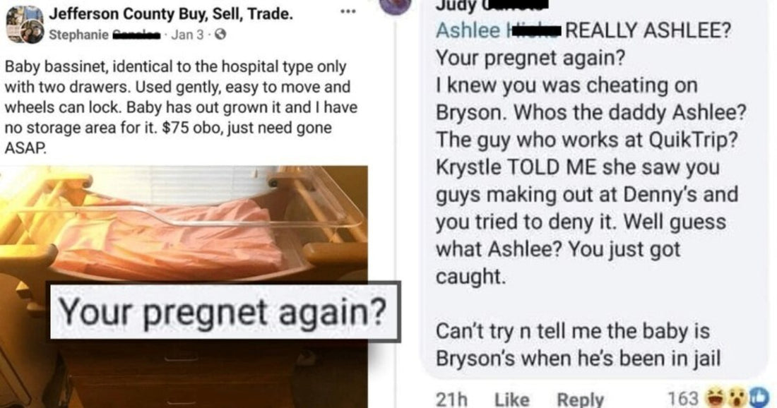 Hilariously Cringe Family Cheating Drama On Facebook Sale Of Baby Bassinet Goes Viral - grandgoldman.com