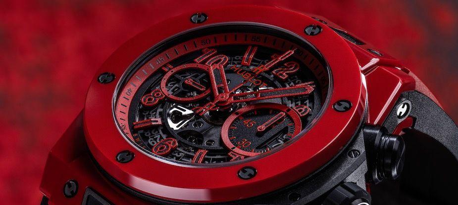 Big bang Unico Red Magic, made of bright red ceramic, the latest revolution from Hublot - grandgoldman.com