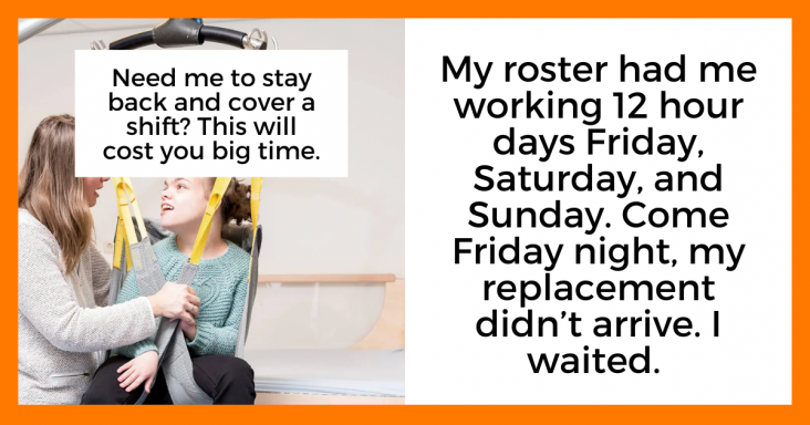 Employee Had To Wait For 30 Minutes After Their Shift Till Their Replacement Came, Charges Overtime
