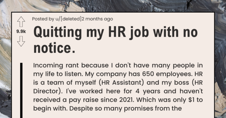 Overworked Junior Employee Quits Without Notice, Lazy HR Boss Gets Doomed