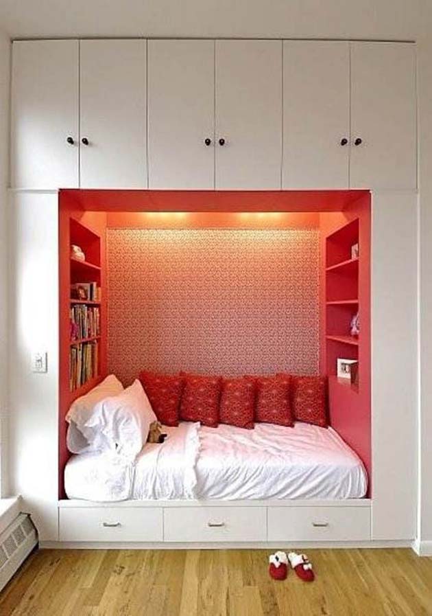 Ideas to maximize space in a small bedroom! - grandgoldman.com