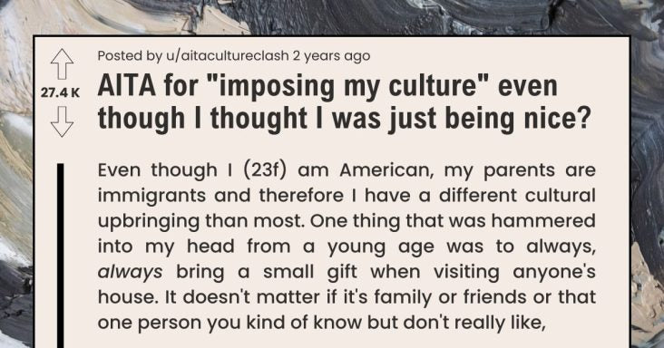 Girlfriend Got Called Out For “Imposing Her Culture” Even Though She Was Just Being Nice - grandgoldman.com