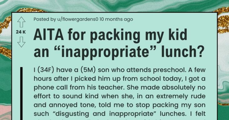 Korean Mother Asks If She’s Wrong For Packing Food For Her Child Because Teacher Called It Disgusting And Inappropriate