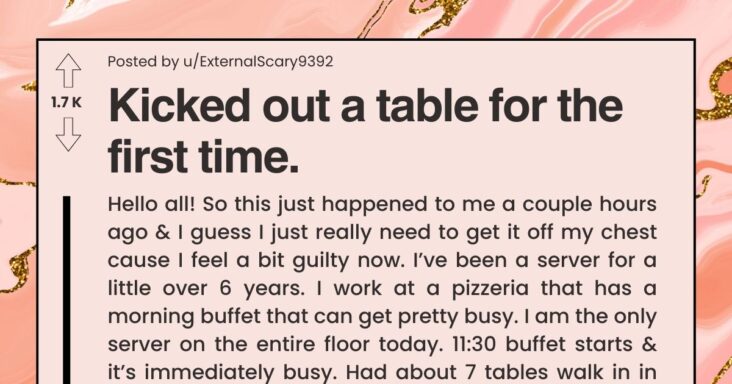 Entitled Rude Customer Gets Kicked Out Of Pizzeria After Blocking Server From Serving Other Tables