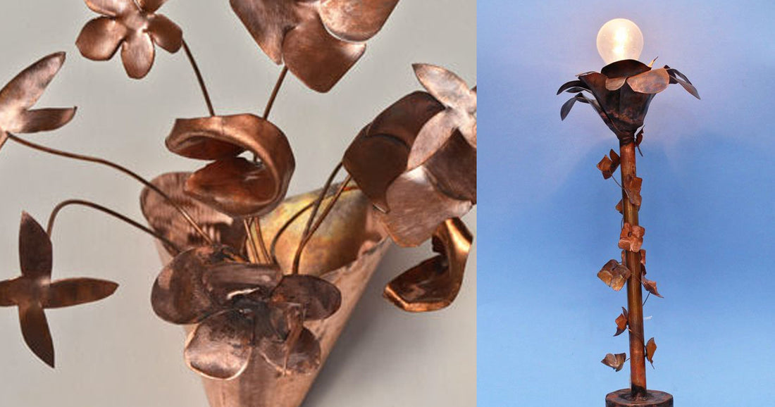 DIY Copper Flower Lamp: Transform Scraps into Elegant Lighting