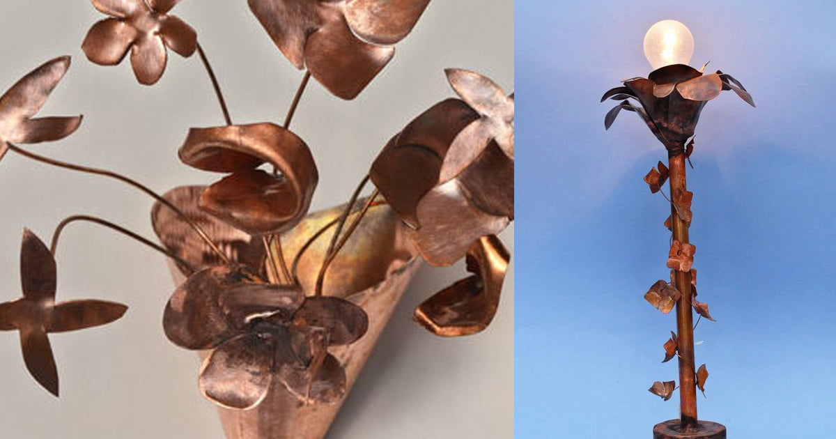 DIY Copper Flower Lamp: Transform Scraps into Elegant Lighting