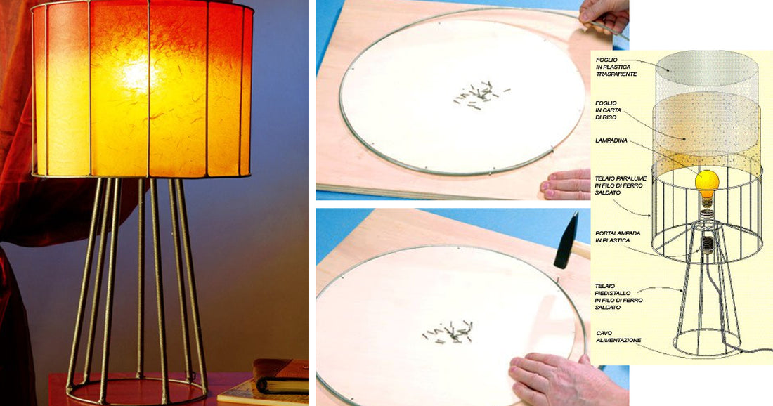 DIY Soldered Lamp with Rice Paper Shade: Elegant & Stable
