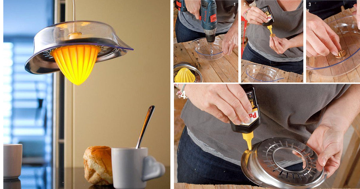 Turn a Citrus Juicer into a Stunning DIY Pendant Light